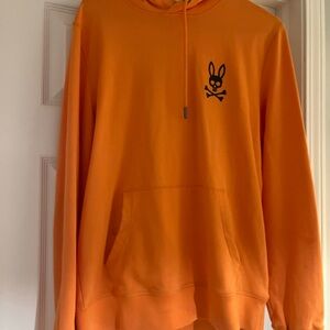 Psycho Bunny Orange Hoodie- like new
